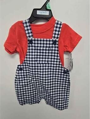 blue Child of Mine 2 Piece bibs, 6M B